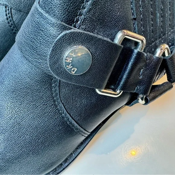 DKNY Mina Black Leather boots - Size 6.5 NEW! - Picture 11 of 13